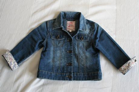 Jemná elastická rifľová bundička c&a, palomino,110