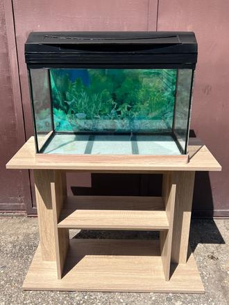 Akvárium so skrinkou- 60 l (57 x 30 x 35 cm),