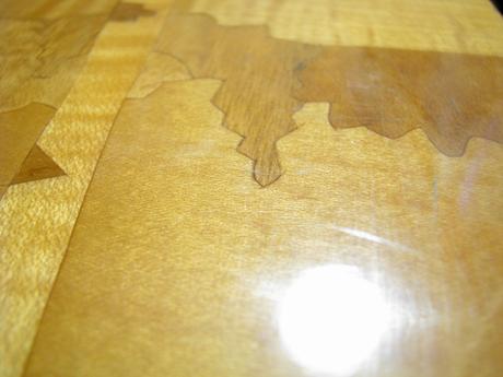 Vintage drevený obraz brezový háj,