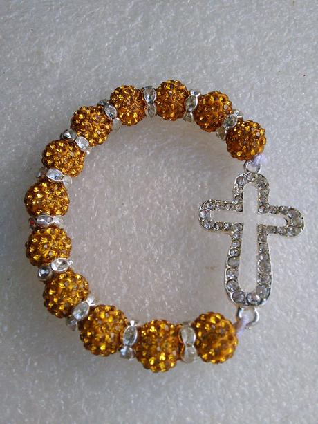 Shamballa náramok s krížikom,