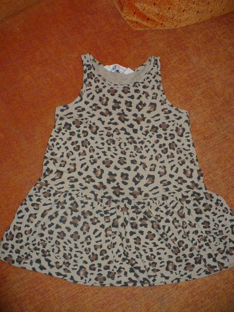 Leopardie šatičky, h&m,92