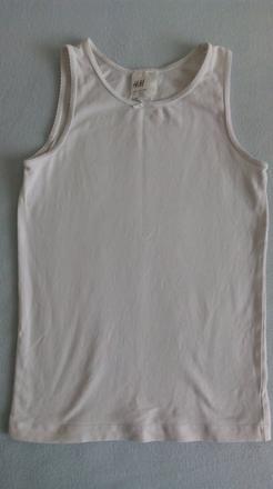 Biele tielko h&m na 6-8 r., h&m,128