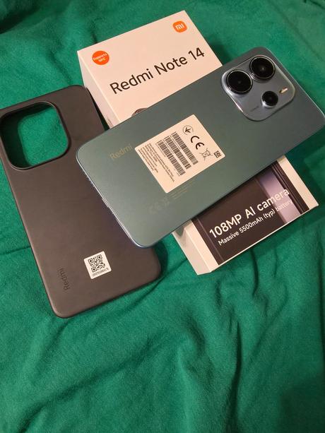 Xiaomi redmi note 14 4g modrý v super stave 6gb ra, xiaomi