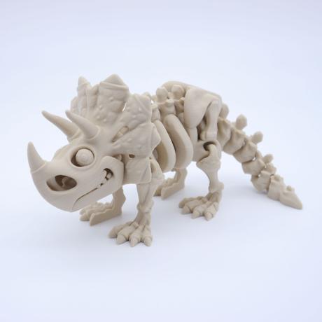 Triceratops dinosaurus flexi 3d tlačená figúrka,