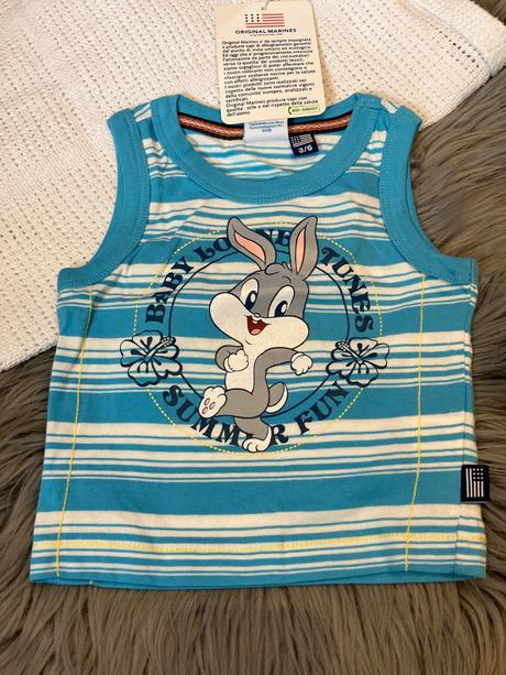 Chlapčenská letná súprava looney tunes (3-6 mes.), original marines,62
