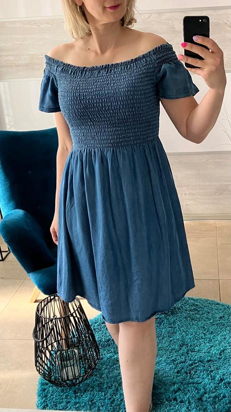 Šaty letné rifľové dámske (s/m/l one size), l / m / s