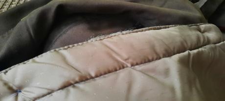 Kabát dlhý,  kapuca odpínateľná - vel. 44, 44