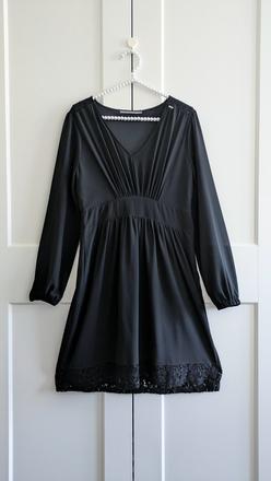 Elegantné čierne šaty gaudi, gaudi,m