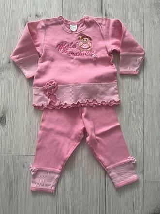 Ružová tepláková súprava, richelieu,86