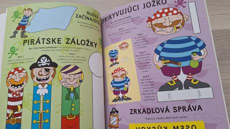 Piráti - omaľovánky , nálepky a hry, 