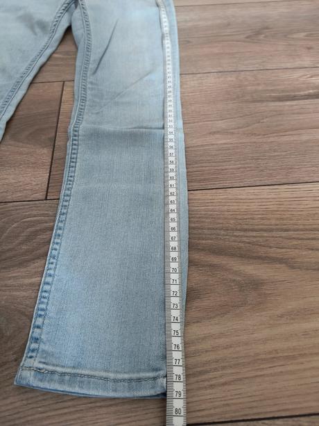 Tenšie jegginsy, h&m,140