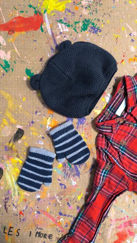 Set čiapka a rukavičky, c&a,80