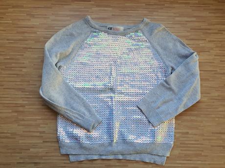Tenky svetrik s flitrami, h&m,98