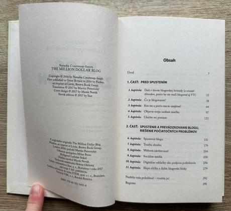 Kniha blog za milion natasha courtenay-smith,