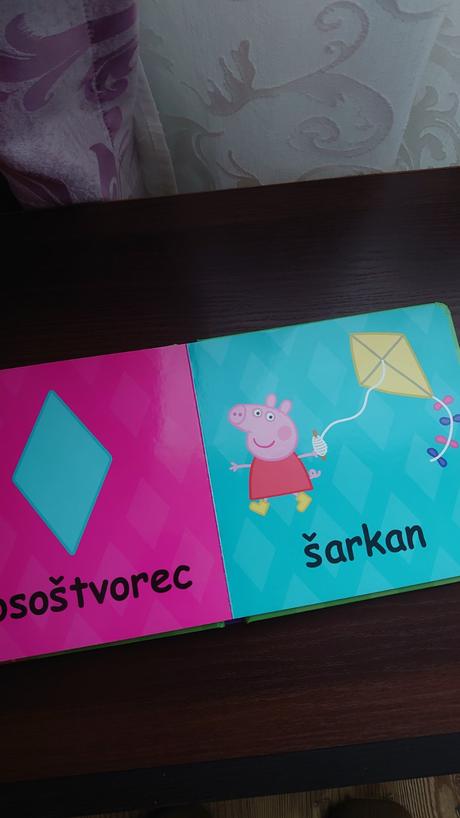 Peppa pig kniha tvary, 