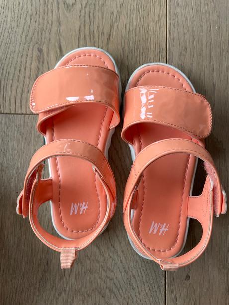 Oranzove sandalky, h&m,26
