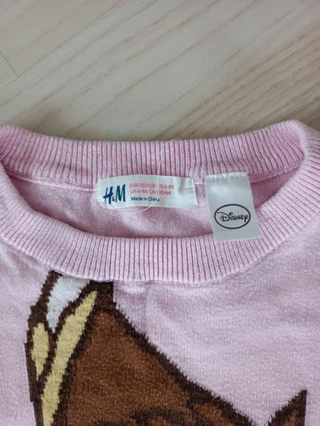 Svetrík bambi, h&m,122