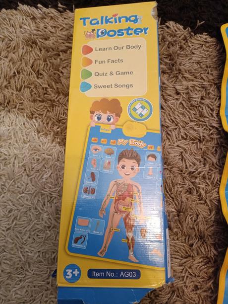 Poster ľudské telo na učenie angličtiny, 