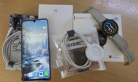 Huawei p30 pro + hodinky watch gt3, huawei