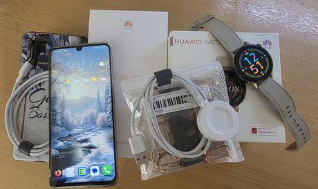 Huawei p30 pro + hodinky watch gt3, huawei