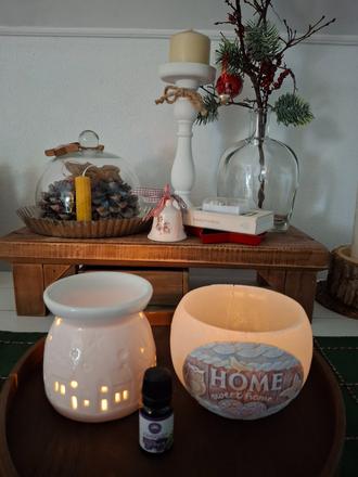 Aromalampa dedina, domčekovo -  difuzer - svietnik, 