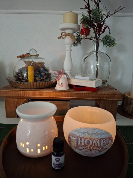 Aromalampa dedina, domčekovo -  difuzer - svietnik, 