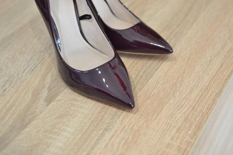 Lesklé fialové lodičky 36, h&m,36