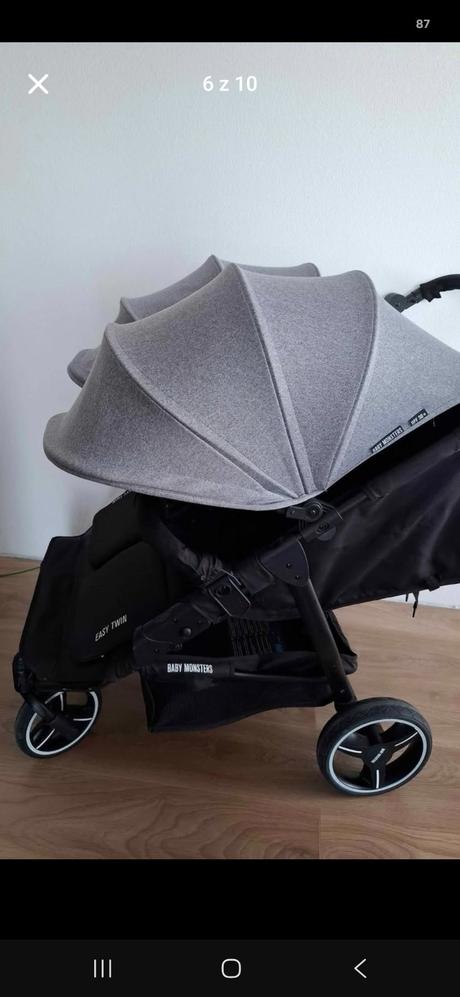 Súrodenecký kočík - kočík pre dvojičky babymonster, baby monsters,baby monsters easy-twin 3.0s