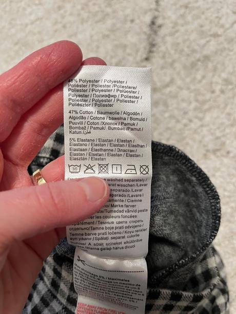 Károvaná sukňa, s