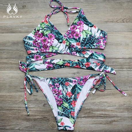 Bandaz floral plavky vel.s/m, m / s