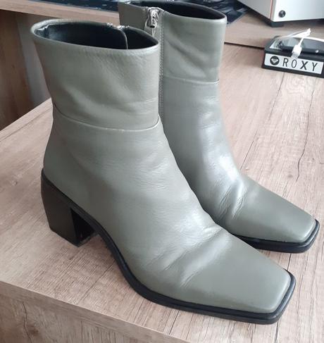 Sivozelené čižmičky, zara,36