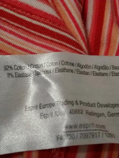 Dámsky ružovo pásikavý top so zaväzovaním, esprit, esprit,xs