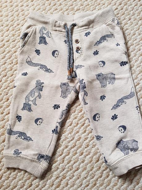 Zateplené tepláky na doma, h&m,80