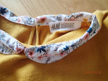 Horčicový svetrík hm, h&m,122