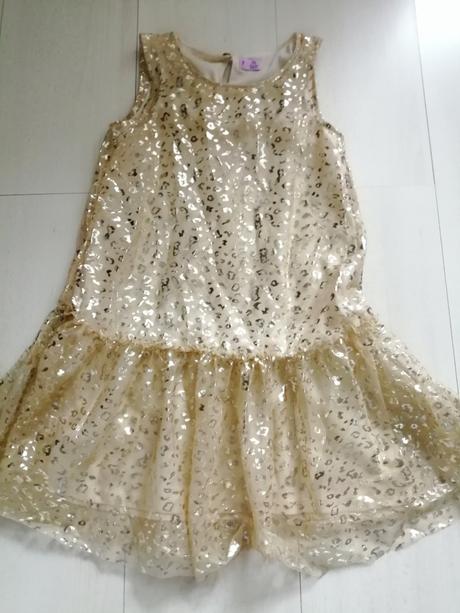 Saticky zlate, béžove vel. 122, f&f,122