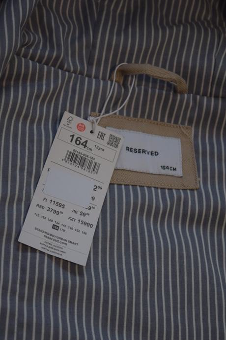 Prechodná bunda - nová, reserved,164
