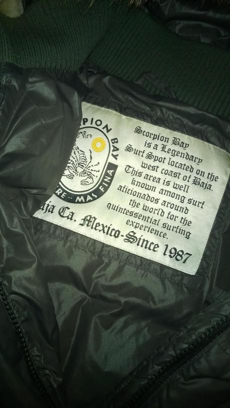 Zimná paperová bunda s pravou kožusinou 134/146/52, 146