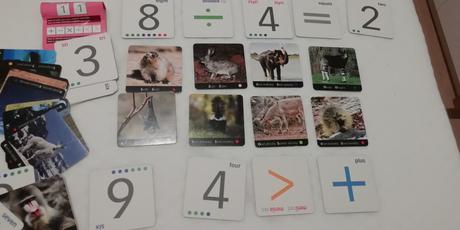 4 sady multifunkčných karticiek - aj, matematika,, 