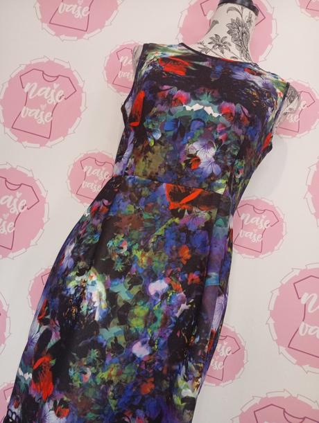 Zdobené farebné šaty, h&m,38
