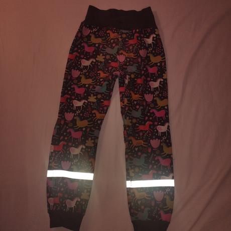 Softshellové nohavice s koníkmi 122/128, 128