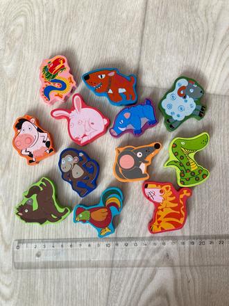 Drevené zvieratká navliekacie, 