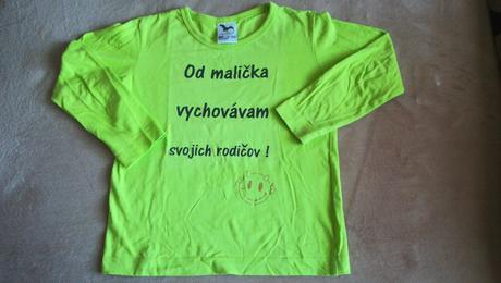 Tričko s vtipným nápisom, 110