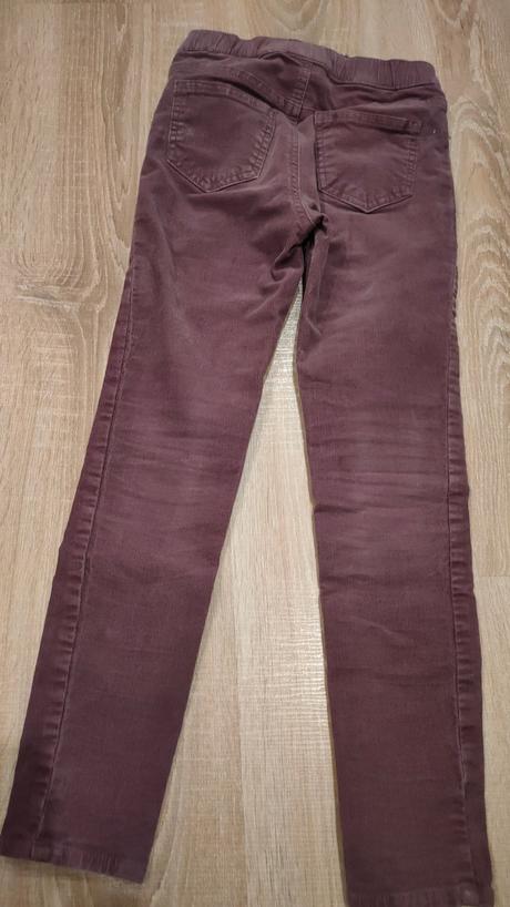 Menčestrové nohavice, h&m,128