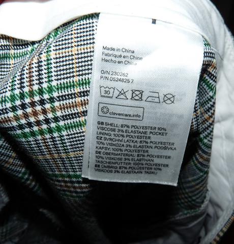 Elegantné kockované, h&m,32