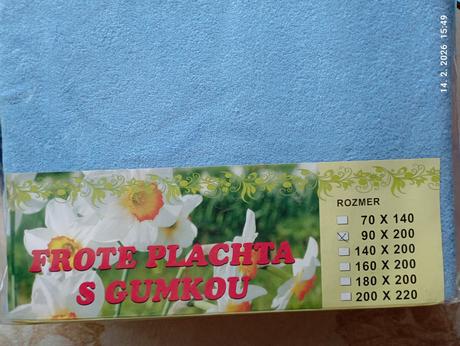 Froté plachta s gumou (už s poštou), 