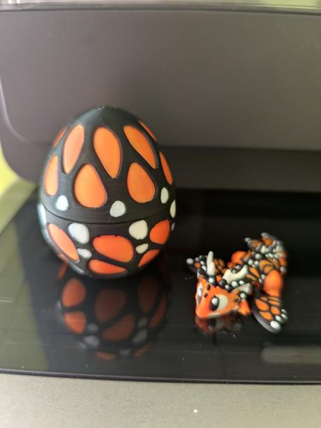 3d tlač dračie vajce, 