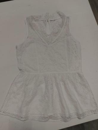 Biela čipkovaná blúzka, vero moda,xs