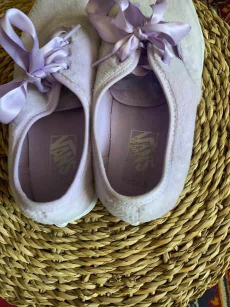 Vans tenisky fialove plyšové a satenove šnúrky, vans,36
