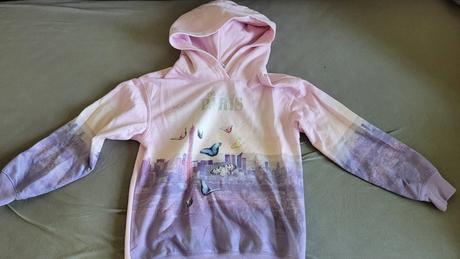 Hm mikina s kapucňou paris - veľ.134/140super stav, h&m,140