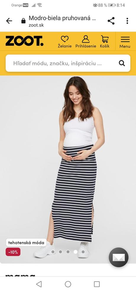 Tehotenská sukňa, m